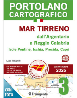 PORTOLANO CARTOGRAFICO 3 - Mar Tirreno dall'Argenario a Punta Pellaro 