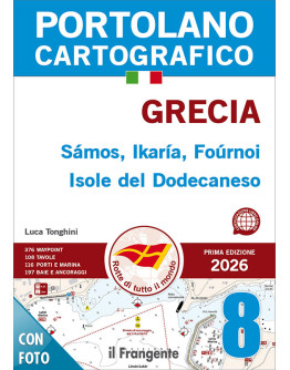 Portolano cartografico 8 Grecia Egea:Creta, Isole del Dodecaneso, Samos, Ikaria, Fourni