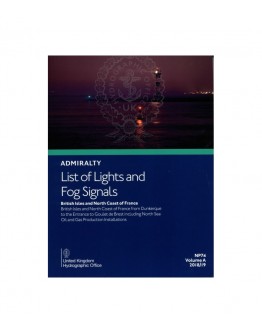 NP74 - ADMIRALTY List of Lights - NP 74  - Coverage: British Isles and North Coast of France from Dunkerque to the Entrance to Goulet de Brest including North Sea Oil and Gas Production Installations		