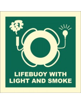 LIFEBUOY WITH LIGHT AND SMOKE