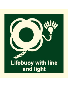 LIFEBUOY WITH LIGHT AND LINE