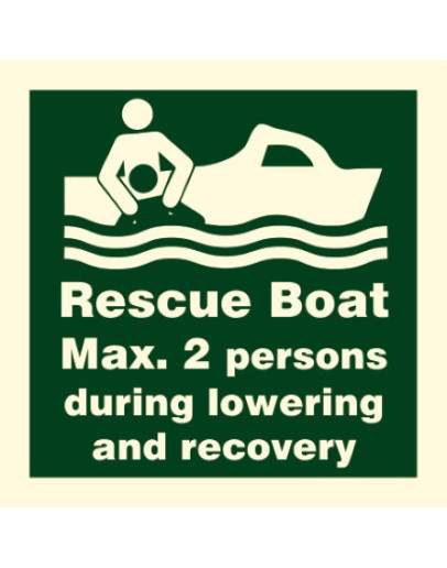 RESCUE BOAT MAX 2 PERSONS 