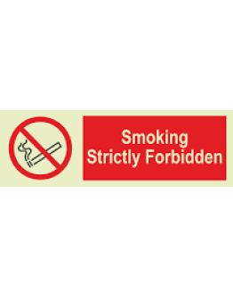 SMOKING STRICTLY FORBIDDEN