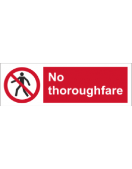 NO THOROUGHFARE