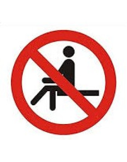 NO SITTING