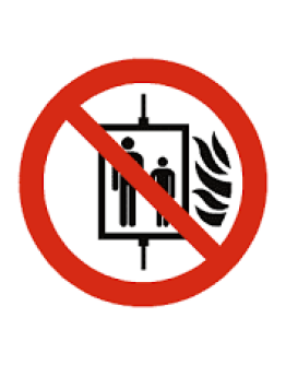 DO NOT USE LIFT IN EVENT OF FIRE