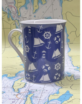 Mug Nautical Blue 