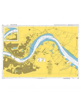 430 - International Chart Series, Denmark – Limfjorden, Aalborg - Plan A) Continuation - Plan B) Jernbanebroen (Railway Bridge) Navigation Span - Plan C) Limfjordsbroen (Road Bridge) Navigation Span															