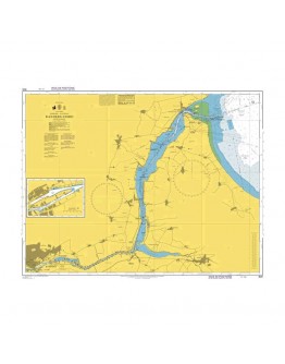 905 - International Chart Series, Denmark – Kattegat, Randers Fjord - Plan A) Randers - Plan B) Udbyhøj - Plan C) Kæften					