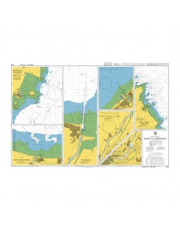 1349 - International Chart Series, France - North Coast, Ports in the Baie de Seine - Plan A) Grandcamp-Maisy - Plan B) Port-en-Bessin - Plan C) Courseulles-sur-Mer - Plan D) Rade de Caen Ouistreham 						