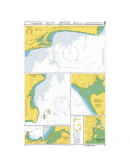 1512 - Wales - West Coast, Plans on the Lleyn Peninsula - Plan A) Pwllheli - Plan B) Saint Tudwal's Roads -Plan C) Approaches to Porthmadog -  Plan D) Porthmadog Harbour - Plan E) Mochras Lagoon - Plan F) Porth Dinllaen