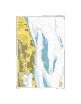 1534 - International Chart Series, England - East Coast, Great Yarmouth and Approaches - Plan A) Great Yarmouth Outer Harbour. B Great Yarmouth Haven												