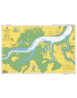 1834 - England - East Coast, River Medway, Garrison Point to Folly Point  - Otterham Creek								