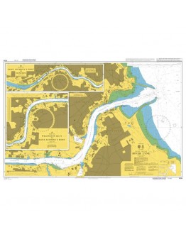 1934 - International Chart Series, England - East Coast, River Tyne - Plan A) Willington Quay To Saint Anthony's Point - Plan B) Saint Anthony's Point To Dunston																			