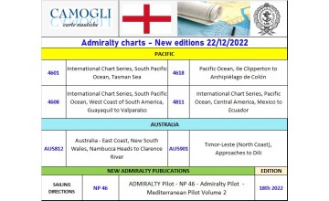 ADMIRALTY CHARTS NEW CHARTS 22/12/2022