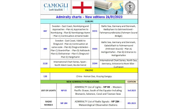 ADMIRALTY CHARTS NUOVE EDIZIONI 26/01/2023