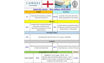 ADMIRALTY CHARTS NUOVE EDIZIONI 05/01/2023