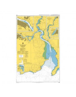 2046 - Ireland – South Coast, Waterford Harbour - Plan A) Waterford - Plan B) Continuation of the River Barrow to New Ross - Plan C) New Ross - Plan D) Dunmore East Harbour