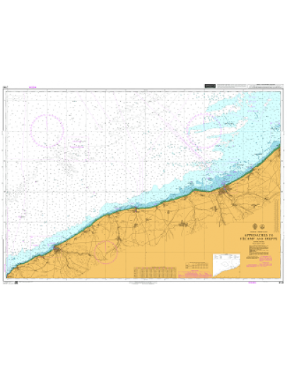 2148 -  France - North Coast, Approaches to Fécamp and Dieppe									