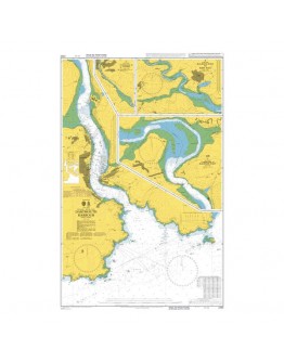 2253 - International Chart Series, England - South Coast, Dartmouth Harbour - Plan A) River Dart, Continuation to Blackness Point - Plan B) River Dart, Blackness Point to Berry Rock - Plan C) River Dart, Continuation to Totnes		