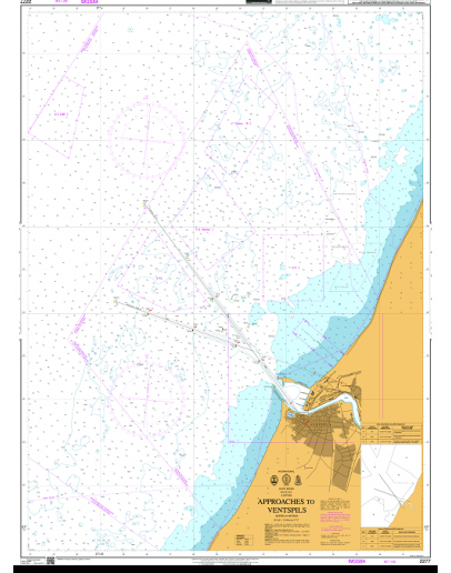 2277 - International Chart Series, Baltic Sea – Latvia, Approaches to Ventspils													