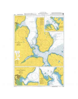 2534 - Scotland - West Coast, Plans in the Sound of Raasay - Plan A) Sound of Raasay - Plan B) Loch a’Bhráige - Plan C) Portree Harbour - Plan D) Narrows of Raasay								