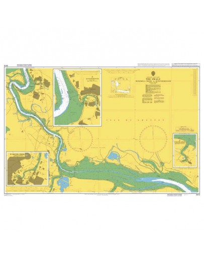 2572 England - East Coast, The Swale, Windmill Creek to Queenborough - Plan A) Queenborough - Plan B) Milton Creek - Plan C) Conyer Creek											