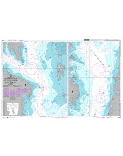 2920 - United States - East Coast, Chesapeake Bay, New Point Comfort to Point No Point - Plan 1-2															