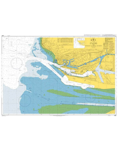 2990 - France - North Coast, Le Havre and Entrance to Chenal de Rouen					