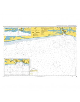 3101 - International Chart Series, Ivory Coast, Outer Approaches to Port d'Abidjan - Plan A) Approaches to Port d'Abidjan - Plan B) Grand – Lahou - Plan C) Grand – Bassam 				