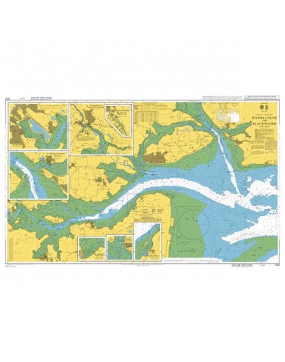 3741 International Chart Series, England - East Coast, Rivers Colne and Blackwater - Plan A) Brightlingsea - Plan B) Continuation of River Colne - Plan C) Colchester Quays - Plan D) Bradwell - Plan D) Bradwell 												