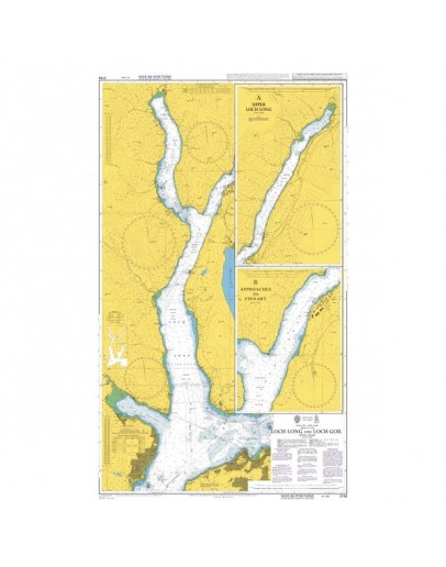 3746 - International Chart Series, Scotland - West Coast, Firth of Clyde, Loch Long and Loch Goil  - Plan A) Upper Loch Long  - Plan B) Approaches to Finnart