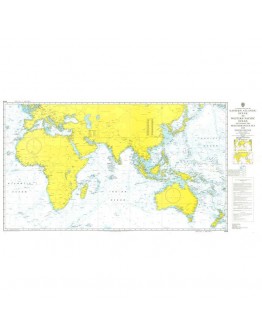4016 - A Planning Chart for the Eastern Atlantic Ocean to Western Pacific Ocean Including the Mediterranean Sea and Indian Ocean																									