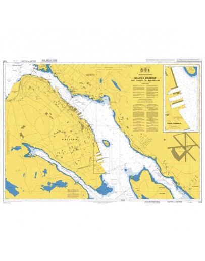 4754 - International Chart Series, Nova Scotia / Nouvelle-Écosse, Southeast Coast / Côte Sud-Est, Halifax Harbour, Point Pleasant to/à Bedford Basin - Ocean Terminals								