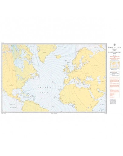 5375 - North Atlantic Ocean - Magnetic Variation 2020 and Annual Rates of Change
