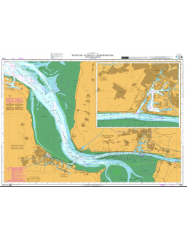 DE91 -  North Sea, Germany and Netherlands, River Ems, Dukegat to Emssperrwerk (Ems Flood Barrier)  - Emden												