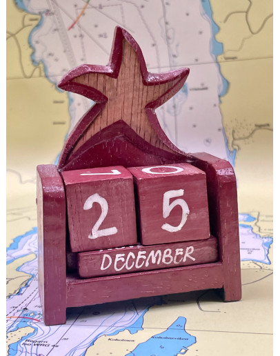 Calendario in legno "Stella"