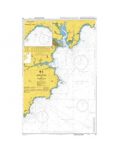 154 - England - South Coast, Approaches to Falmouth. Nare Head to Dodman Point