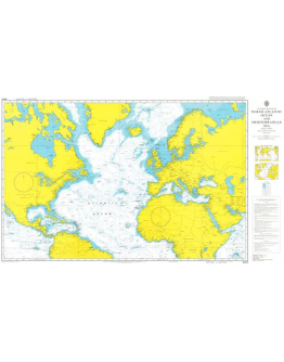 4004 - A Planning Chart for the North Atlantic Ocean and Mediterranean Sea
