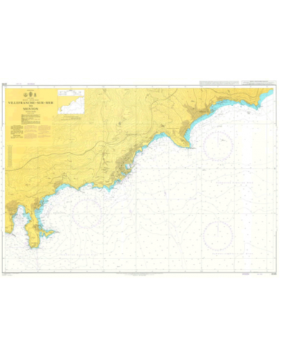 2245 - International Chart Series, France - South Coast, Villefranche-sur-Mer to Menton					