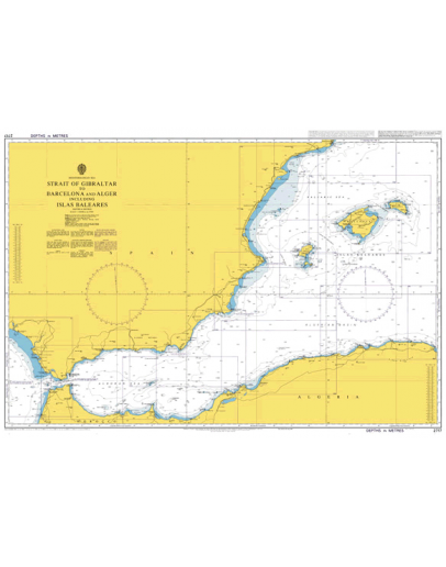 2717 - Strait of Gibraltar to Barcelona and Alger including Islas Baleares 