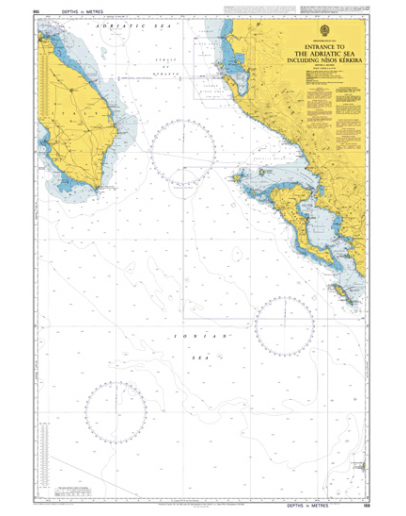 188 - Entrance to the Adriatic Sea including Nisos Kerkira