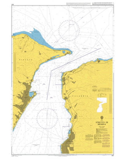 917 - Stretto di Messina including Villa San Giovanni and Reggio di Calabria