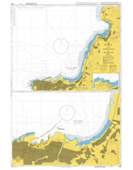 1563 - International chart series, Lebanon, Beyrouth (Beirut) and Approaches - Plan A) Beyrouth (Beirut) - Plan B) Port De Joûni													