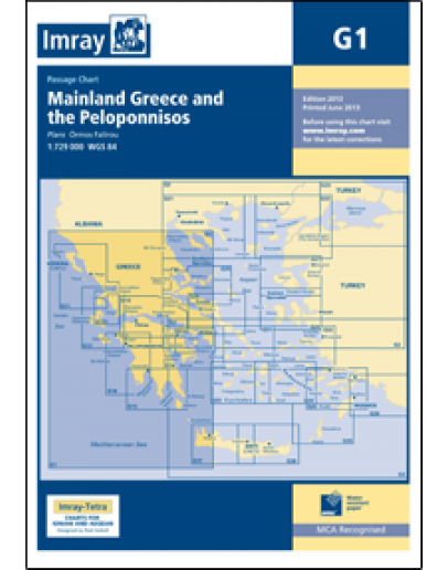 G1 - Mainland Greece and the Peloponnisos - Passage Chart