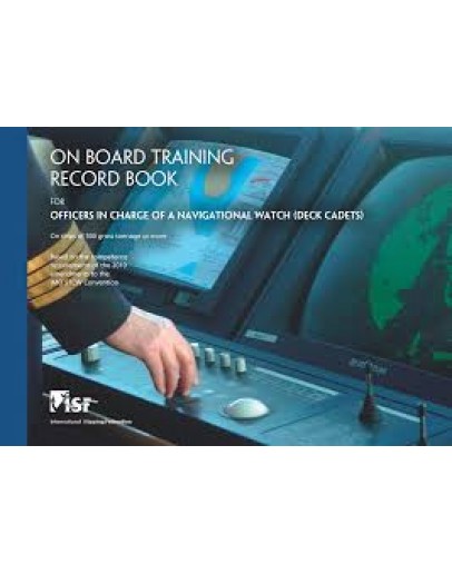 On Board Training Record Book Deck Cadet