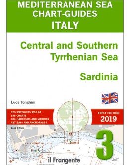 MEDITERRANEAN SEA CHART-GUIDE 3 - Italy Central and Southern Tyrrhenian Sea, Sardinia  - ENGLISH