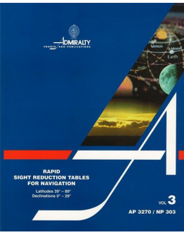 NP303 (3) - Rapid Sight Reduction Tables For Navigation: Latitudes 39°-89°, Declinations 0°-29°